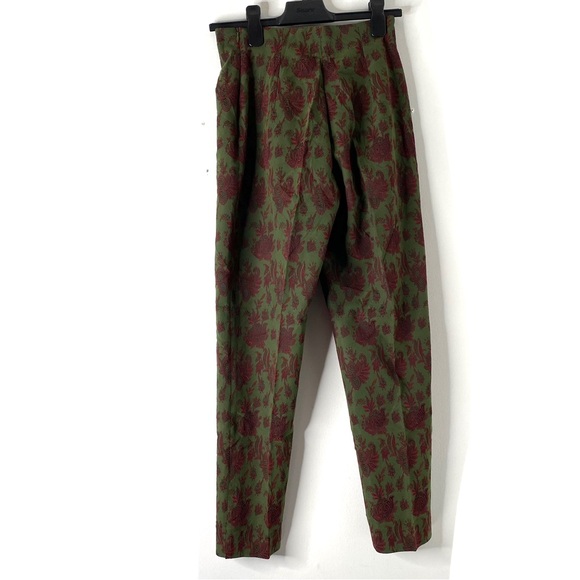 Renato Nucci Green Bold Paisley Straight Leg Trouser - Picture 7 of 10